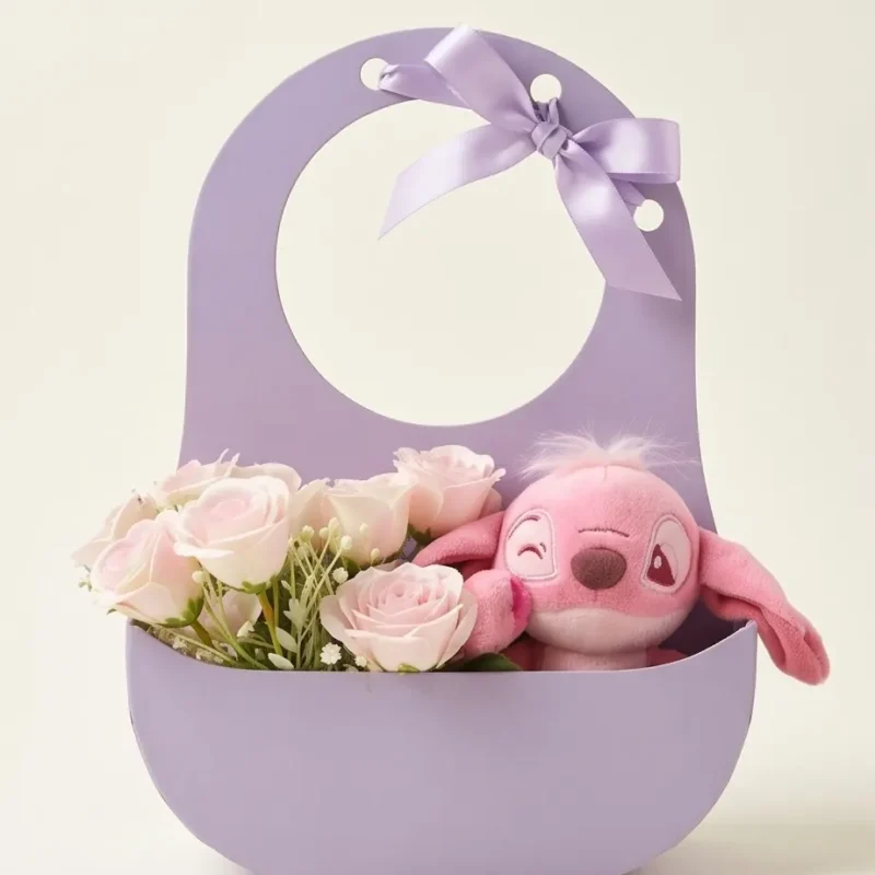 Canasta con peluche