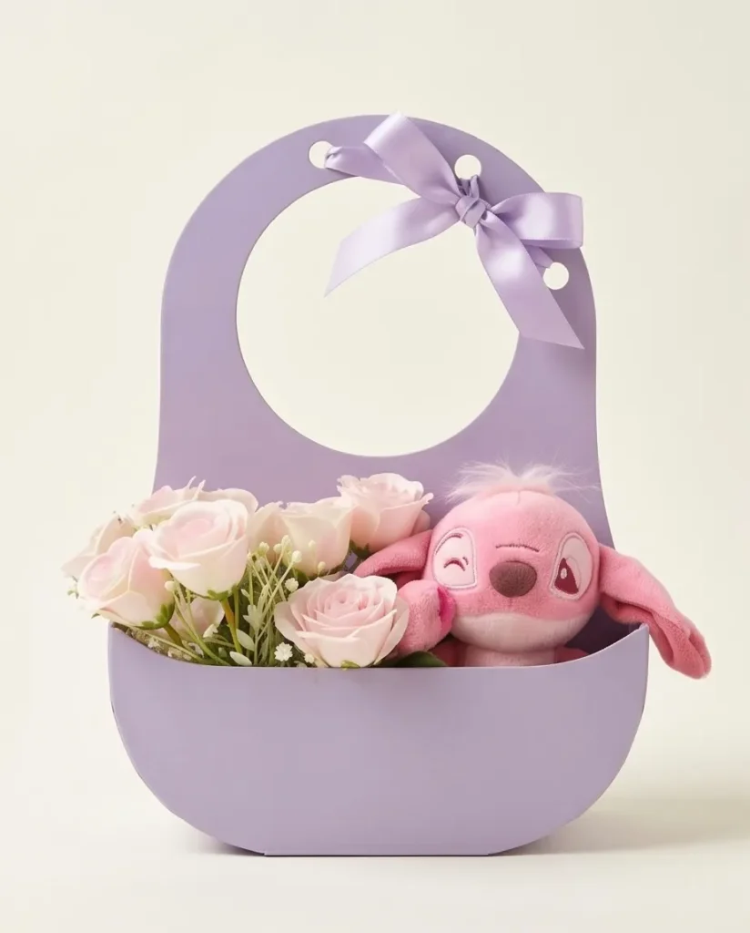 Canasta con peluche